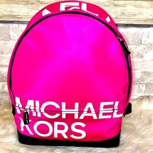 Michael Kors hot pink Nylon backpack